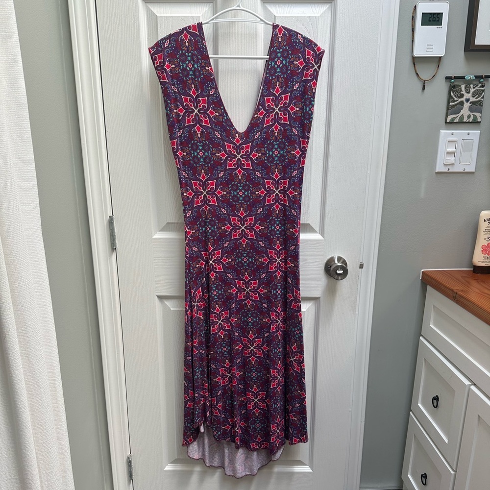 Luna Claire Moroccan design High Low Sundress Sleeveless V-Neck